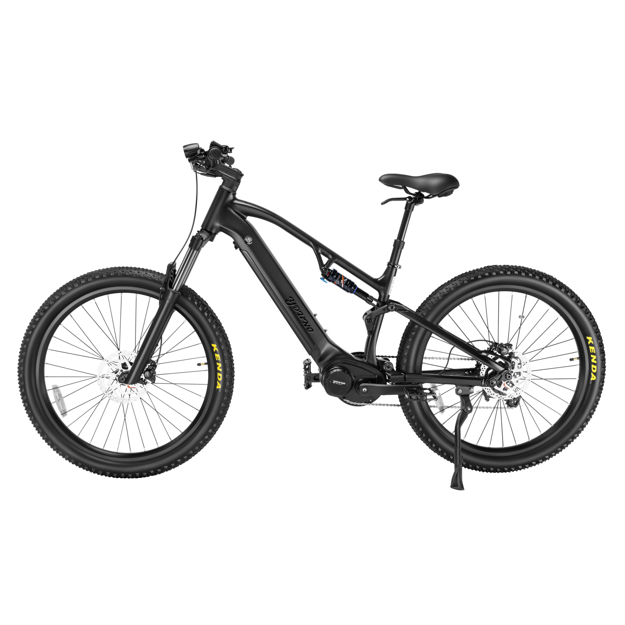 Young Electric E-Surge Step-Over Full Suspension Electric Bike — 500W Motor, 120 Nm Torque, 28 MPH, Model# 22802013BLK